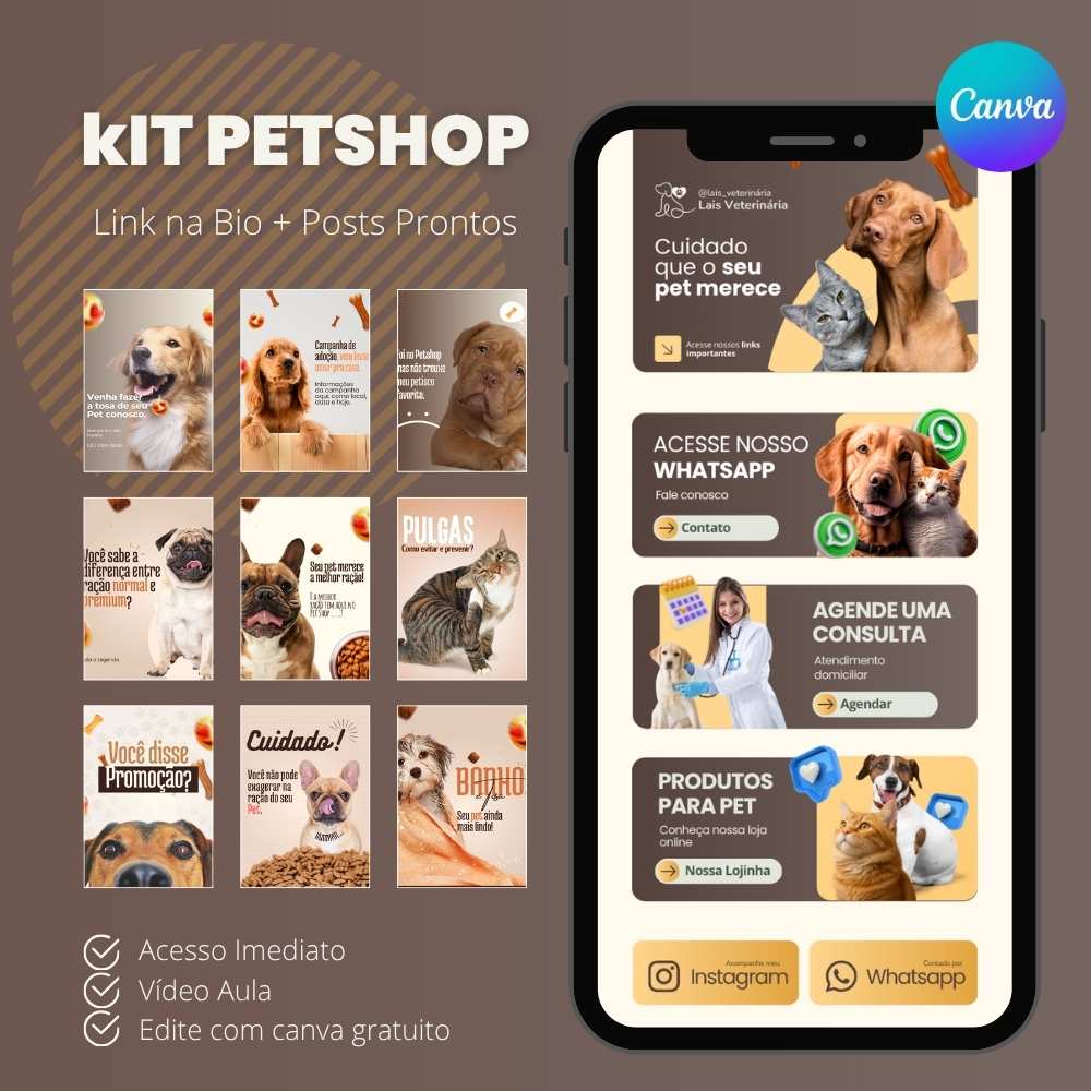 Link na Bio para Petshop